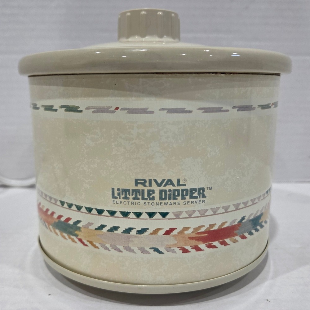 Rival Little Dipper Electric Stoneware Server 3204 Cream Dip Warmer Tested